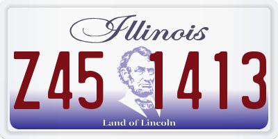 IL license plate Z451413