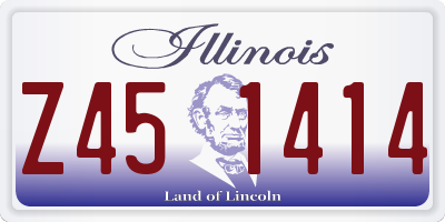 IL license plate Z451414