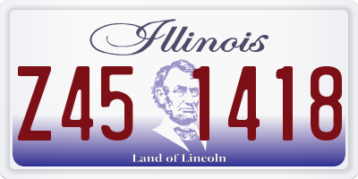 IL license plate Z451418