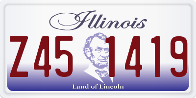 IL license plate Z451419