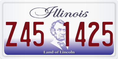 IL license plate Z451425