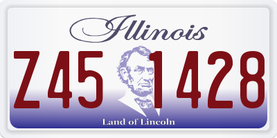 IL license plate Z451428
