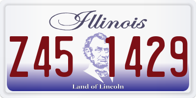 IL license plate Z451429