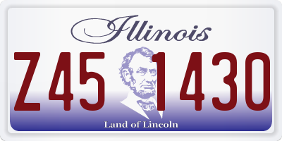 IL license plate Z451430