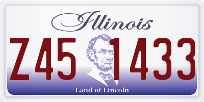 IL license plate Z451433