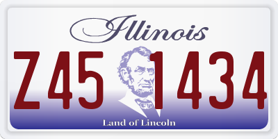 IL license plate Z451434