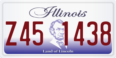 IL license plate Z451438