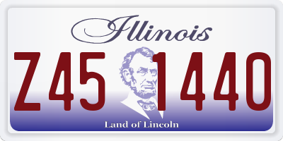 IL license plate Z451440