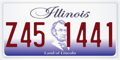 IL license plate Z451441