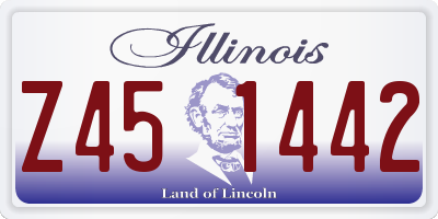 IL license plate Z451442