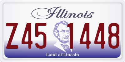 IL license plate Z451448