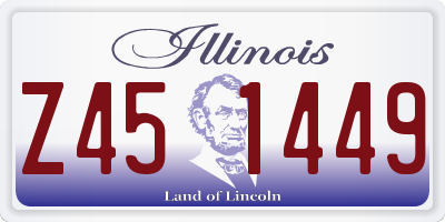 IL license plate Z451449