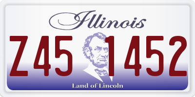 IL license plate Z451452