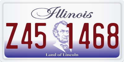 IL license plate Z451468