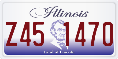 IL license plate Z451470