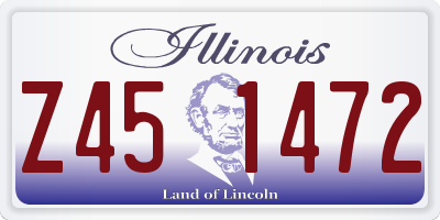 IL license plate Z451472