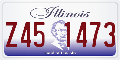 IL license plate Z451473