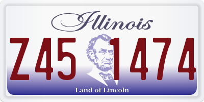 IL license plate Z451474