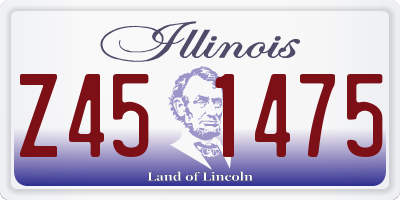 IL license plate Z451475