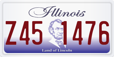 IL license plate Z451476