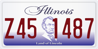 IL license plate Z451487
