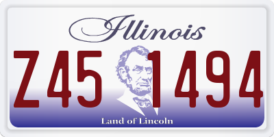 IL license plate Z451494