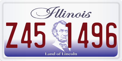 IL license plate Z451496