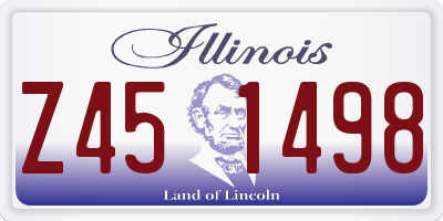 IL license plate Z451498