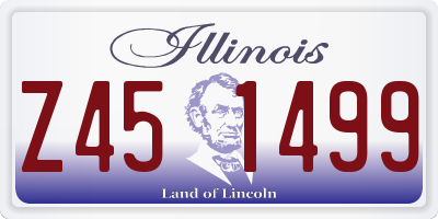 IL license plate Z451499
