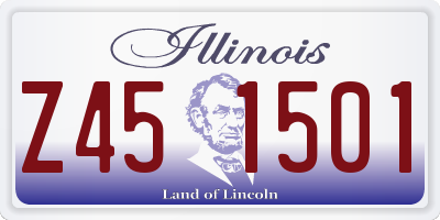 IL license plate Z451501