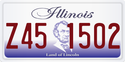 IL license plate Z451502