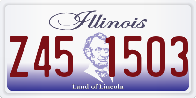 IL license plate Z451503