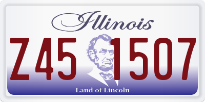 IL license plate Z451507