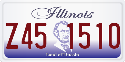IL license plate Z451510