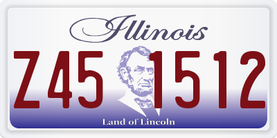IL license plate Z451512