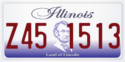 IL license plate Z451513
