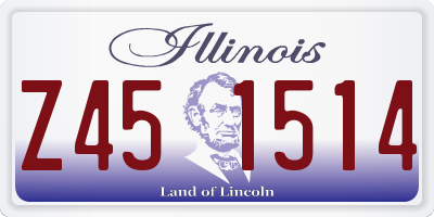 IL license plate Z451514