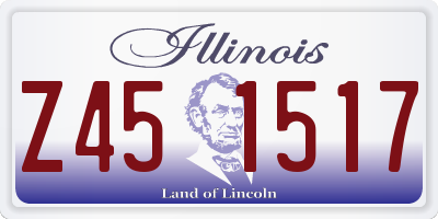 IL license plate Z451517