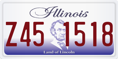 IL license plate Z451518