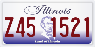 IL license plate Z451521