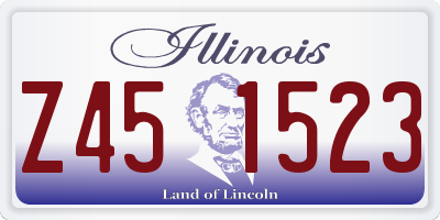 IL license plate Z451523