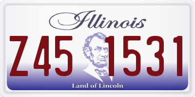 IL license plate Z451531