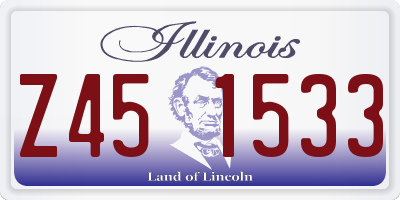IL license plate Z451533