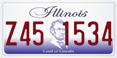 IL license plate Z451534