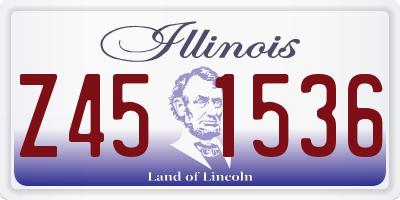 IL license plate Z451536