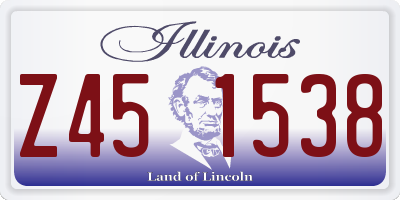 IL license plate Z451538