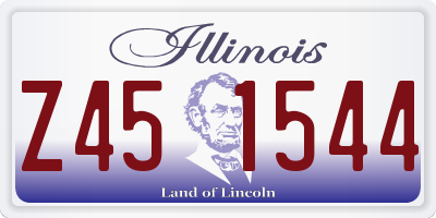 IL license plate Z451544