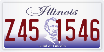 IL license plate Z451546