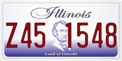 IL license plate Z451548