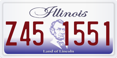 IL license plate Z451551
